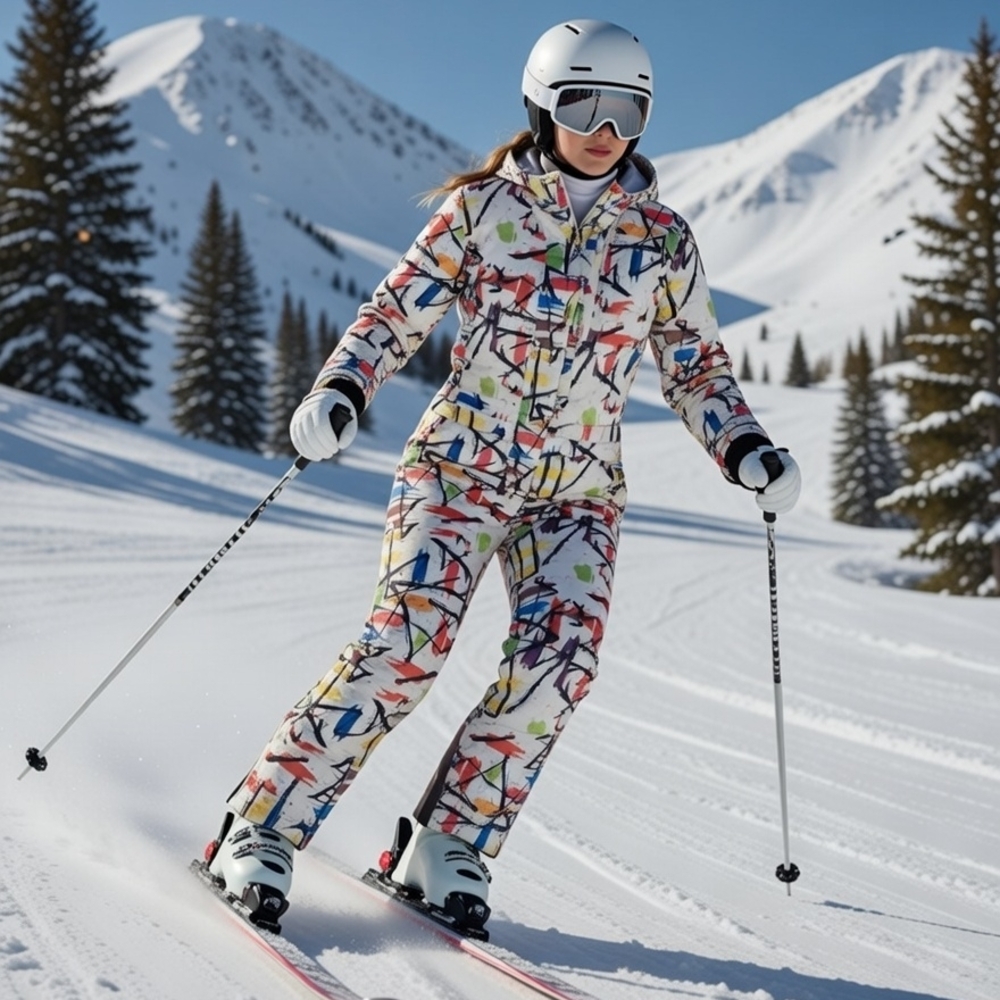 ❄️✨ Statement Ski Jumpsuit – Winter Glam Vibes ✨❄️